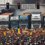 Protest transportatorii și fermierii din România